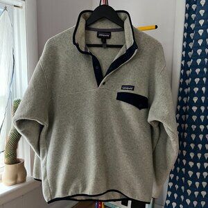 Patagonia Synchilla Snap-T Fleece Pullover - Grey/Navy